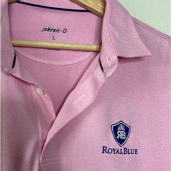 JOHNNIE-O ROYAL BLUE MEN'S POLO GOLF SHIRT SIZE L - Picture 5 of 9